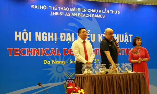 Bốc thăm thi đấu các môn cho Đại hội thể thao bãi biển Châu Á